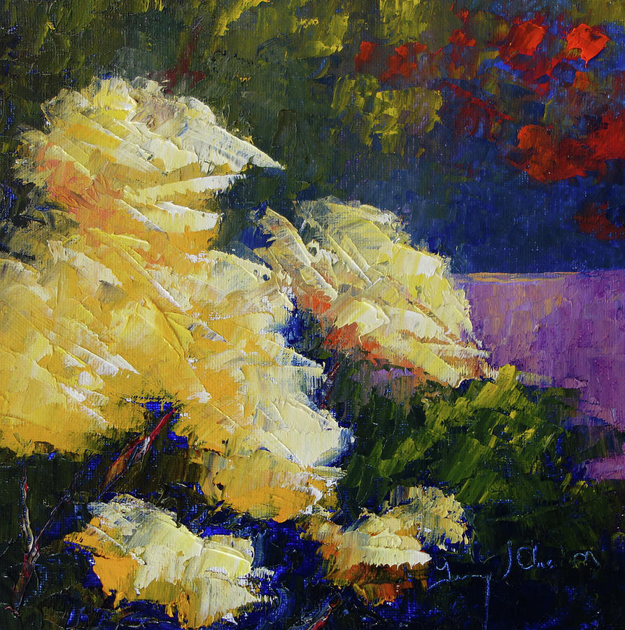 My Yellow Roses Painting by Terry Chacon
