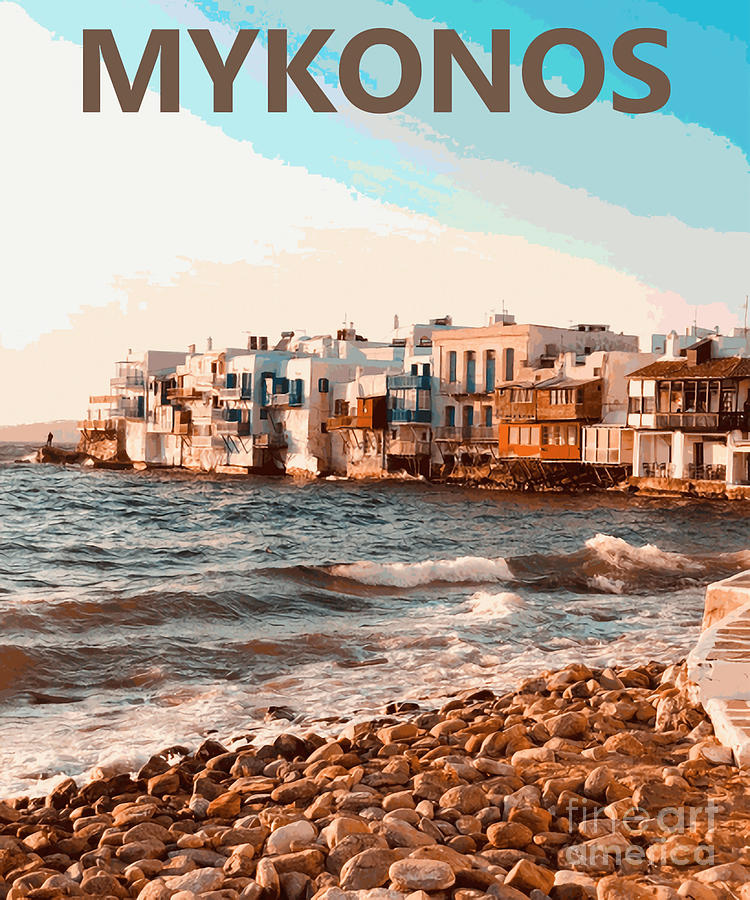 Mykonos Athens Magical Sunrises And Sunsets Digital Art by Mizorey Tee ...