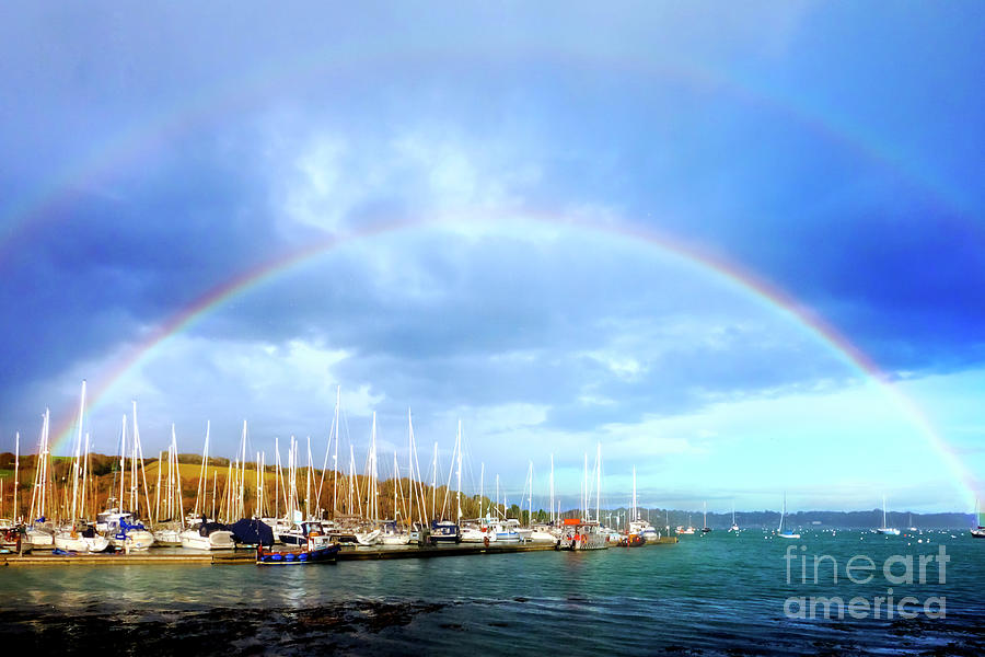 Mylor Harbour Rainbow Photograph by Terri Waters