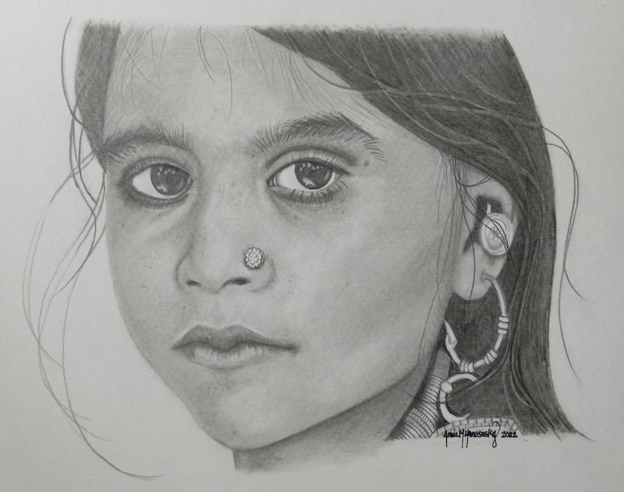 Myra Drawing by Amie M Hanusosky - Fine Art America