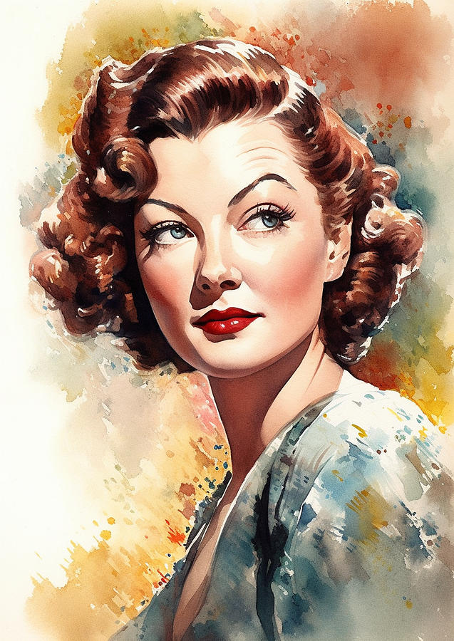 Myrna Loy 02 Digital Art by Thuy Dinh Thi - Fine Art America