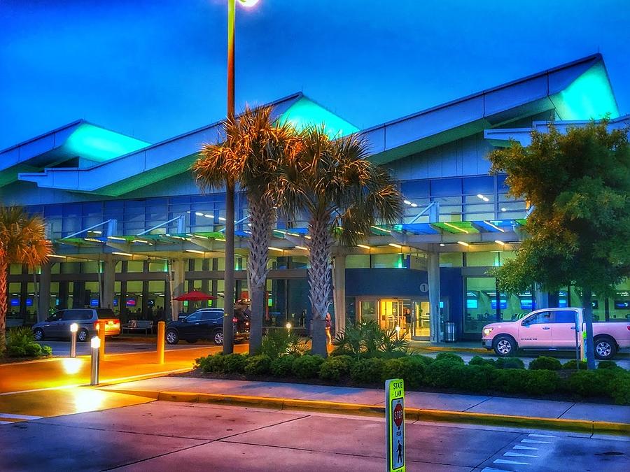 Myrtle Beach Airport at Night II Photograph by Tony Ramos - Fine Art ...