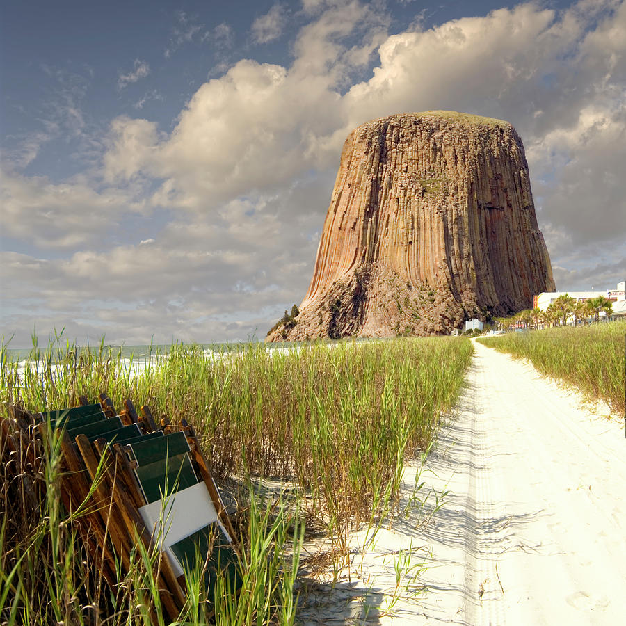 Myrtle Beach and Devils Tower Photograph by Bob Pardue