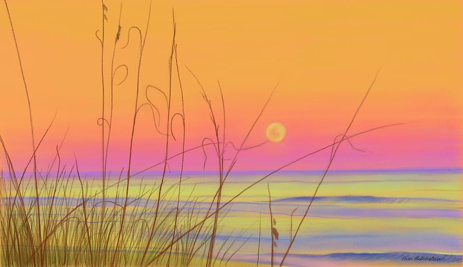 Myrtle Beach Skies Pastel by Pam Rubenstein