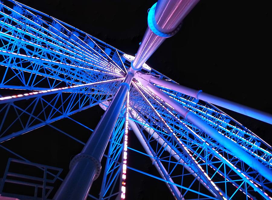 Ferris Wheel Photograph - Myrtle Beach Skywheel by KT Lafferty