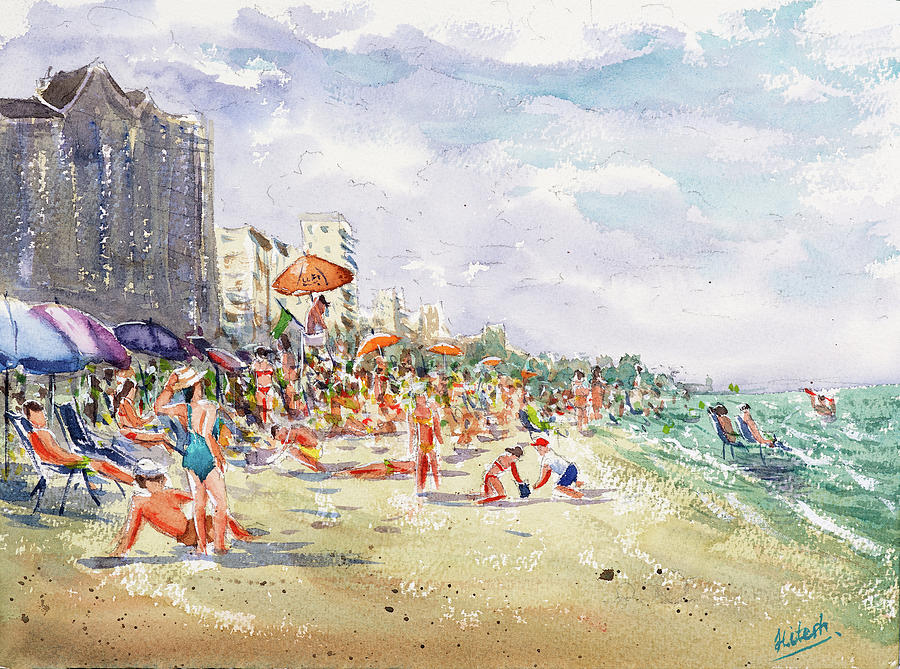 Summer Painting - Myrtle Beach by Tesh Parekh