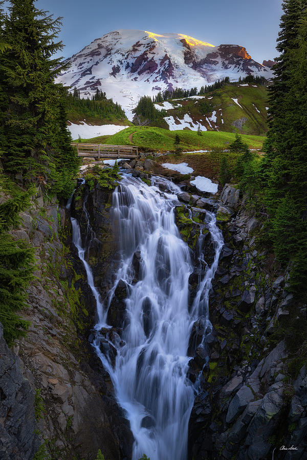 Waterfall Photograph - Myrtle Falls by Chris Steele