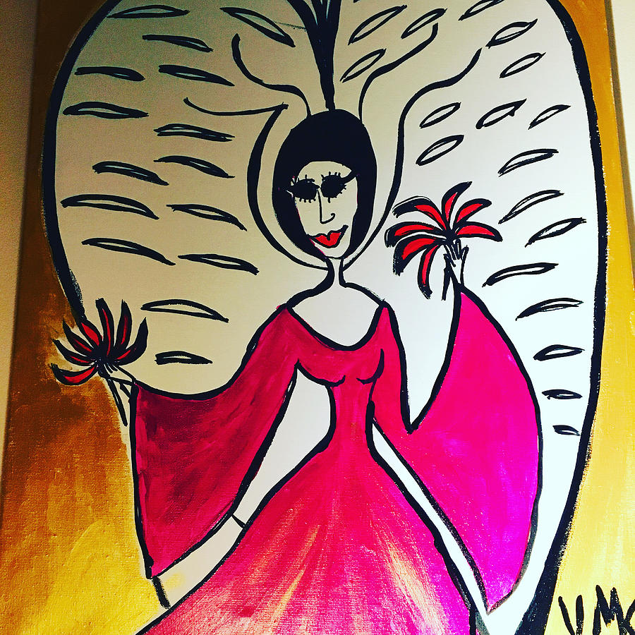 Mysatrea Angel  Painting by Victoria Mary Clarke