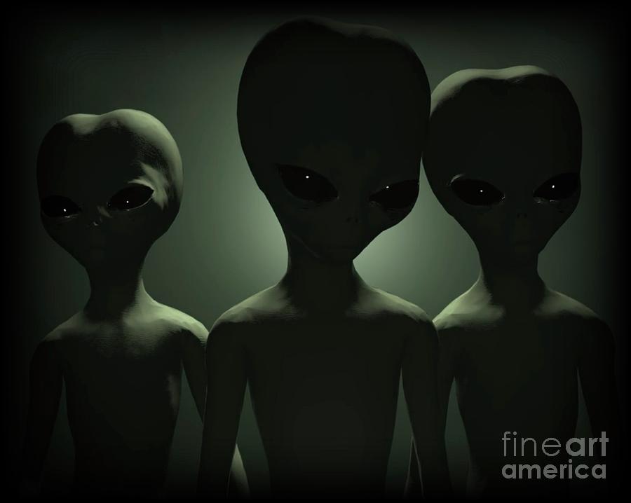 Mysterious Aliens Digital Art by Esoterica Art Agency - Fine Art America