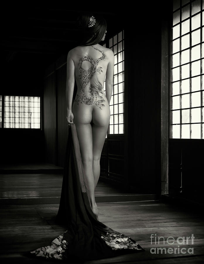 Asian Nude With Tattoo