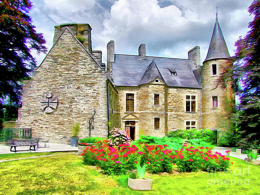 Mysterious Chateau DAgneaux Digital Art by Joseph Hendrix