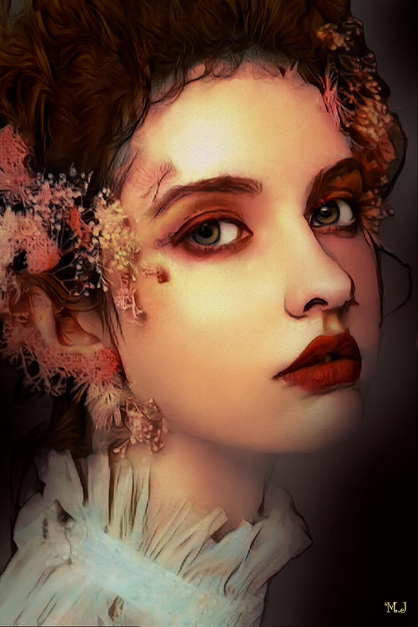 Mysterious Glowing Beauty - Female Portrait Digital Art by Marette ...