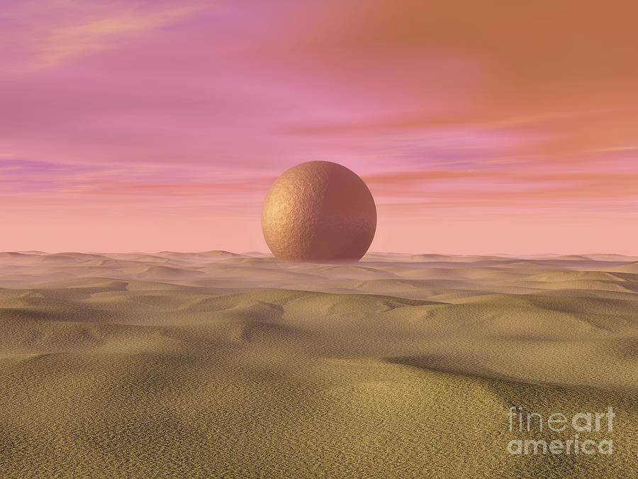 Mysterious Sphere At Dawn Digital Art by Phil Perkins