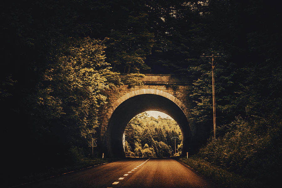 Mysterious tunnel Photograph by Yasmina Baggili