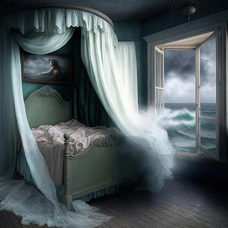 Mysterious Victorian Bedroom 01 Digital Art by Matthias Hauser
