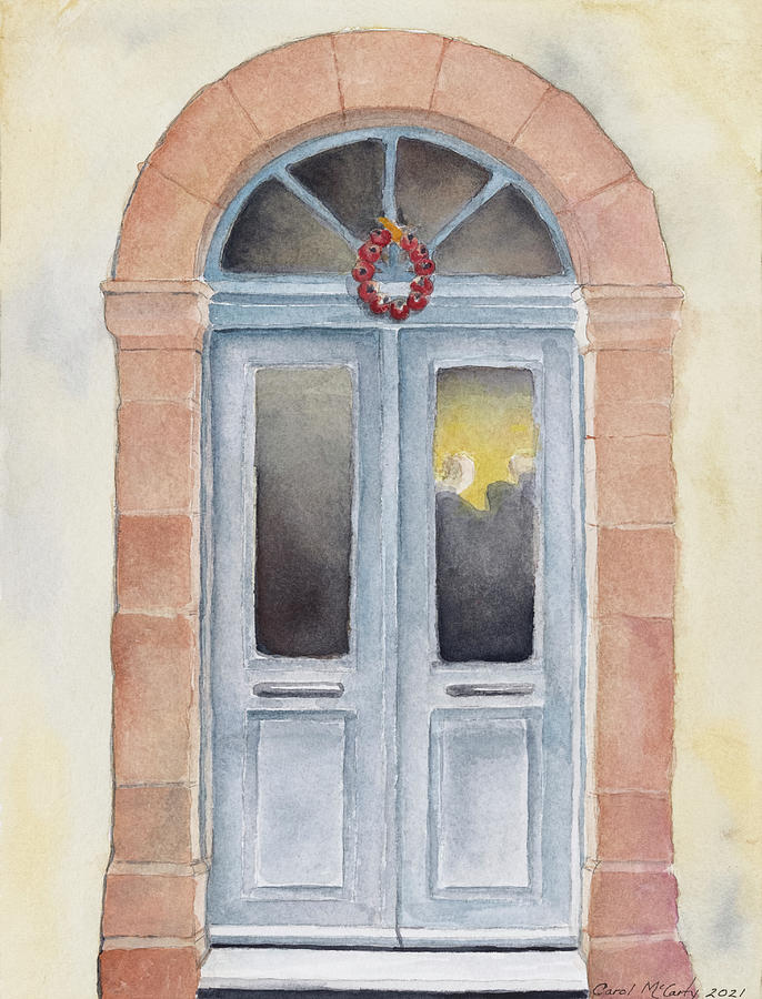 Mystery Door Painting by Carol McCarty