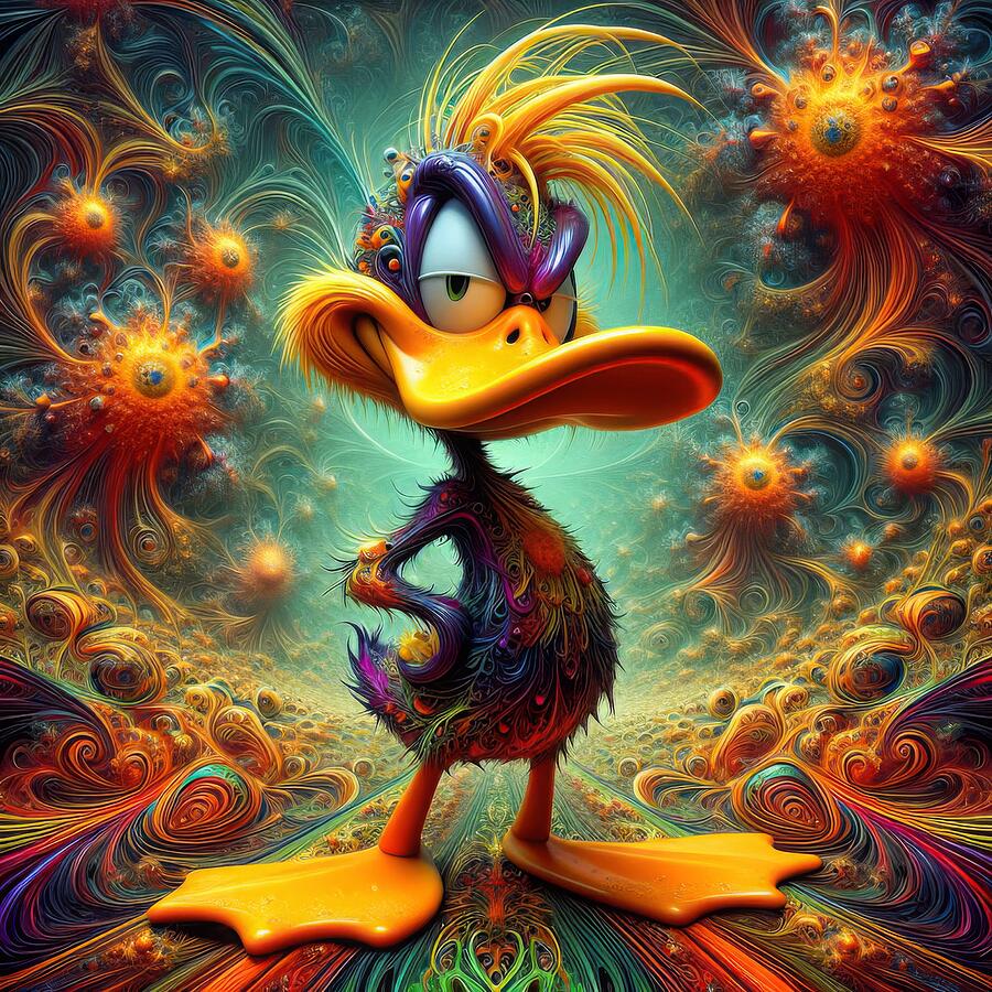 Mystic Duck Digital Art by Bill And Linda Tiepelman