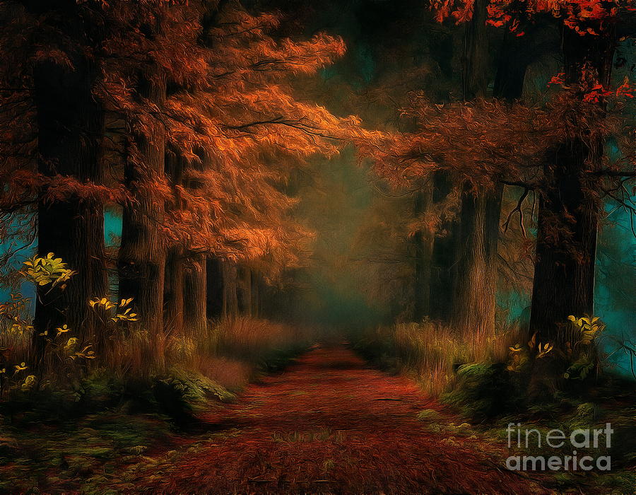 Mystic Forest Digital Art by Jerzy Czyz