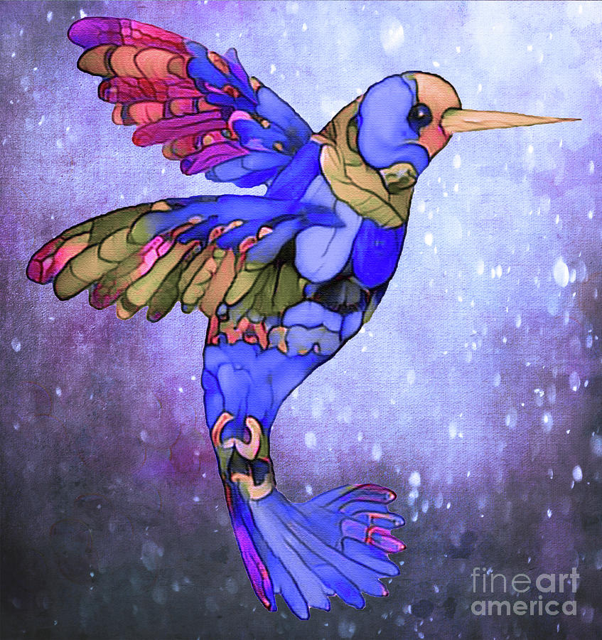 Mystic Hummingbird Digital Art by Nina Silver