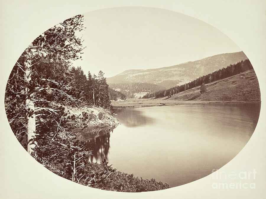 Mystic Lake In Montana, 1871 Photograph by William Jackson - GRANGER Historical Picture Archive Mystic Lake In Montana, 1871 Photograph by William Jackson - GRANGER Historical Picture Archive