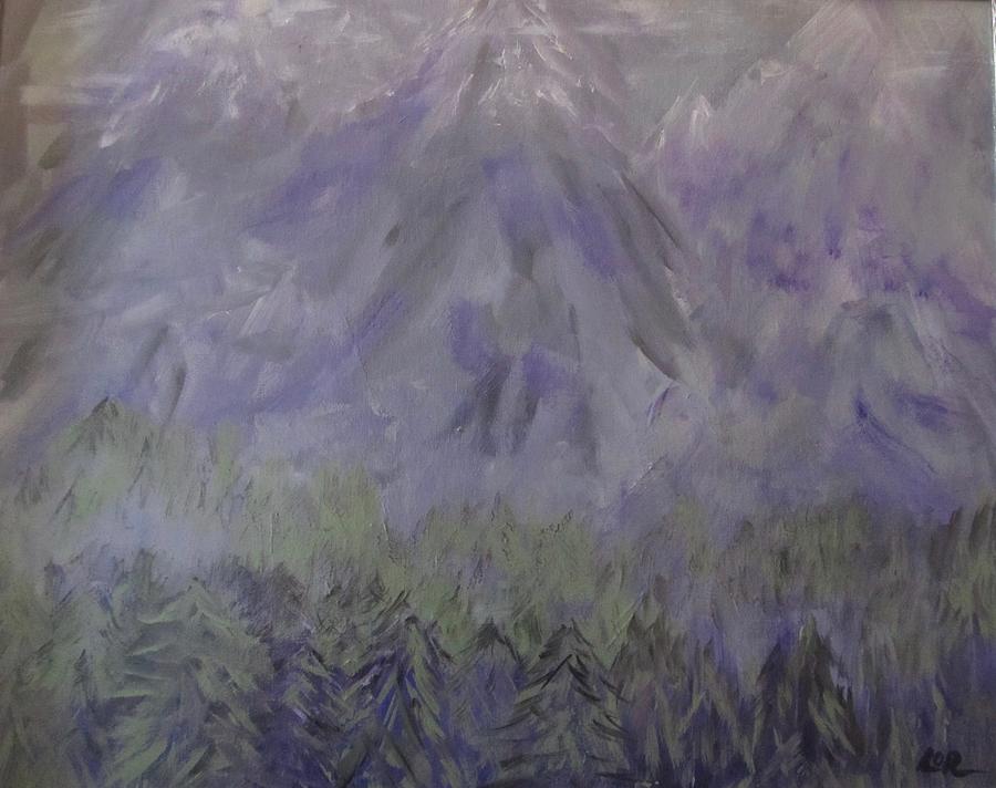 Mystic Mountains Painting by Lorraine Centrella