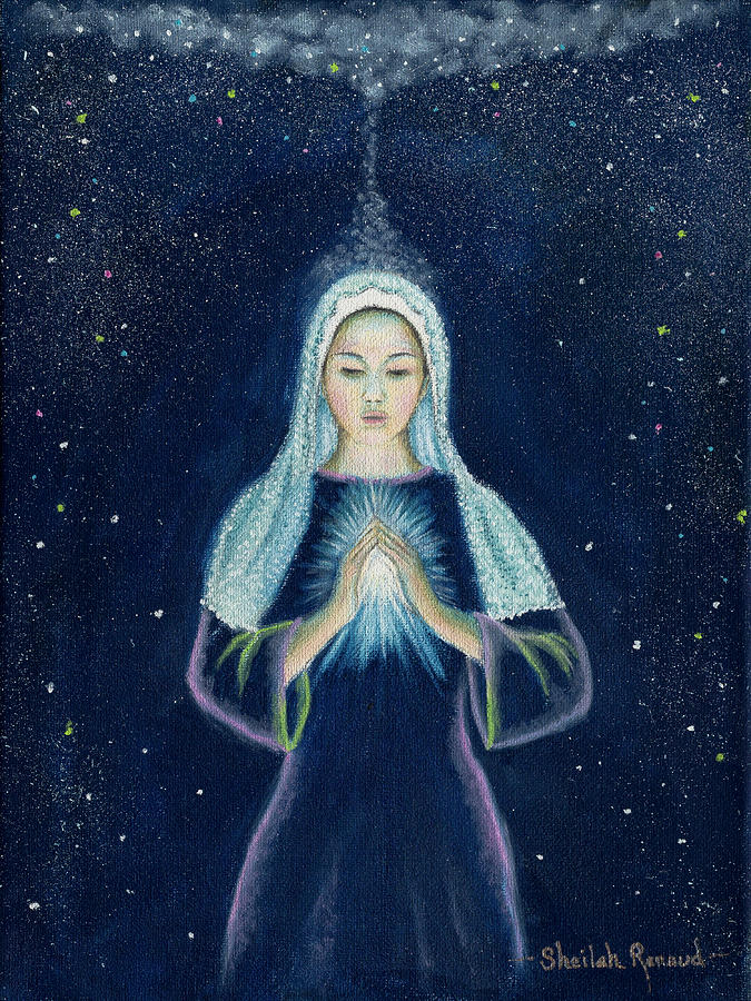 Mystic Prayers Painting by Sheilah Renaud