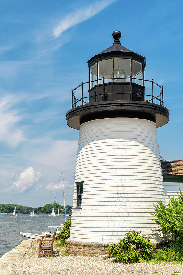 Mystic Seaport Lighthouse, Mystic, Connecticut Photograph by Dawna Moore Photography