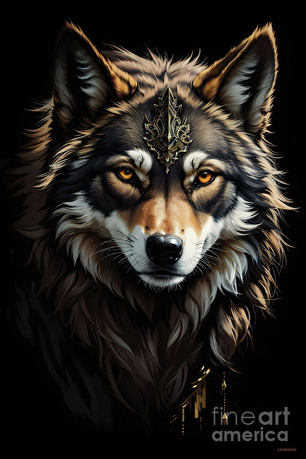 Mystical Epic Wolf Digital Art by LMzKone Narciso Marlene - Fine Art ...