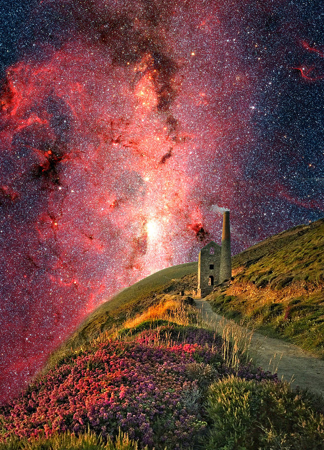 Mystical Milky Way Digital Art by Ally White
