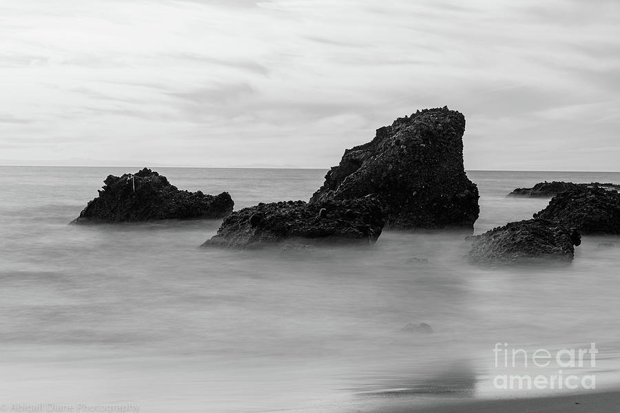 Mystical Rocks in Black and White Photograph by Abigail Diane Photography