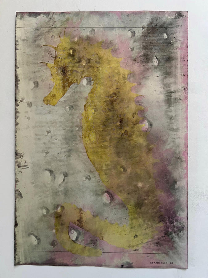 Mystical Seahorse Mixed Media by Anne Thurston