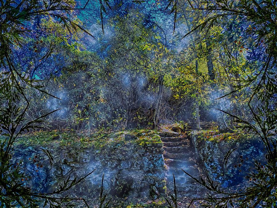 Mystical Stairway Photograph by Allen Nice-Webb