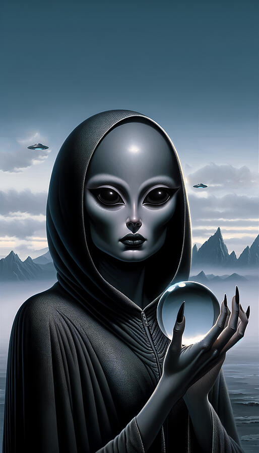 Mystique of UFOs Digital Art by Katy Sidra