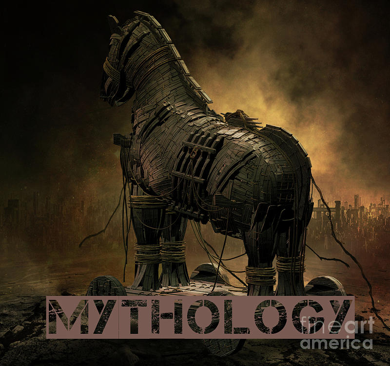Mythology Logo Digital Art by Shanina Conway
