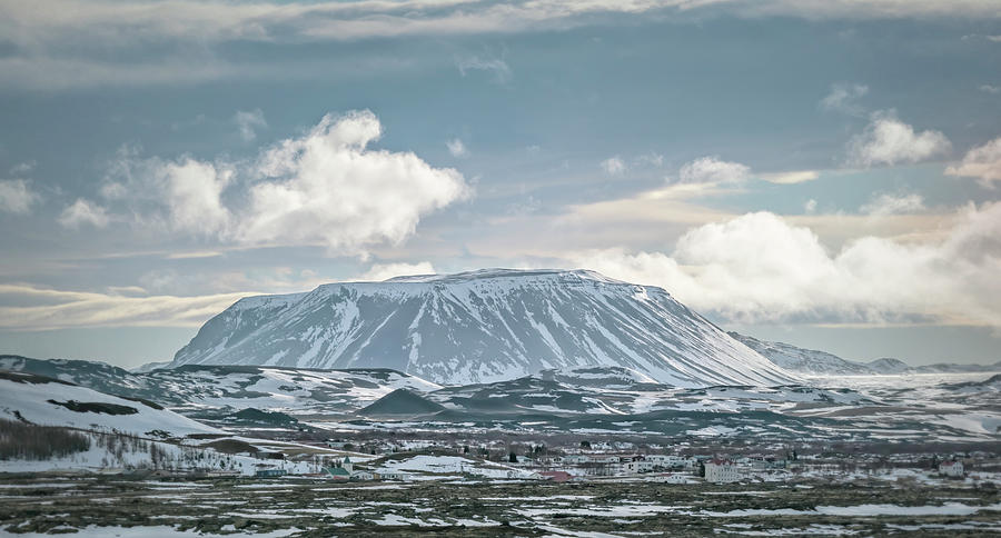 Mountain Photograph - Myvatn Iceland Landscape  by Joan Carroll