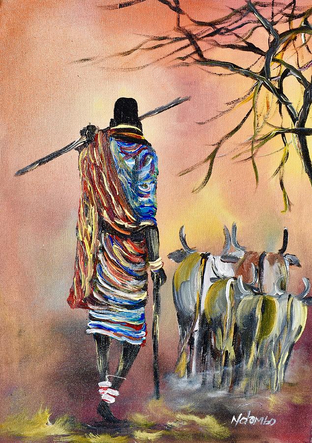 N - 200 Painting by John Ndambo