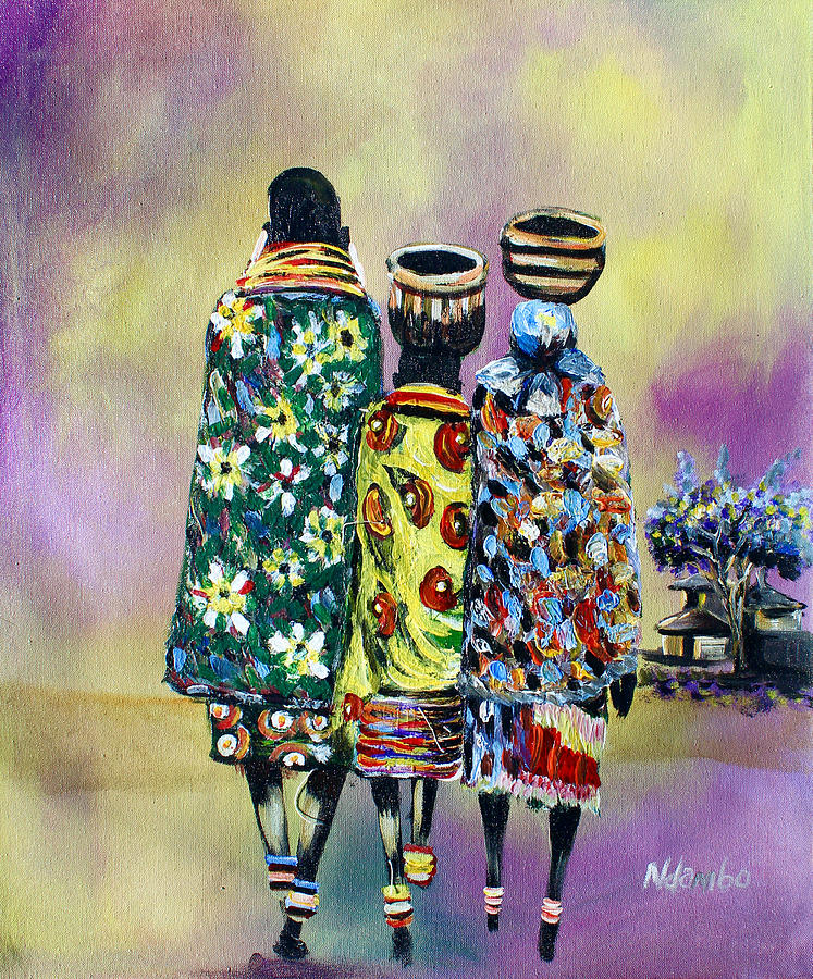 N-216 Painting by John Ndambo N-216 Painting by John Ndambo