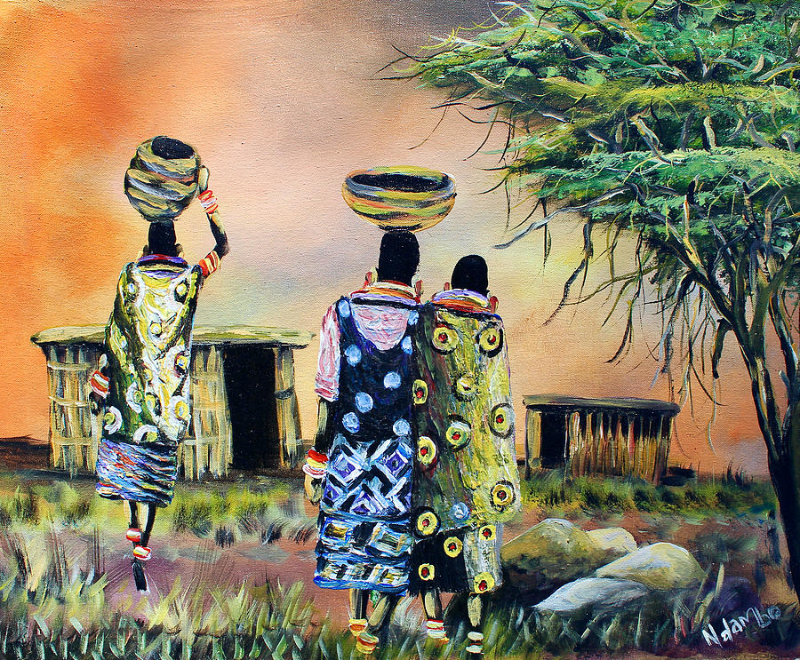 N-231 Painting by John Ndambo N-231 Painting by John Ndambo
