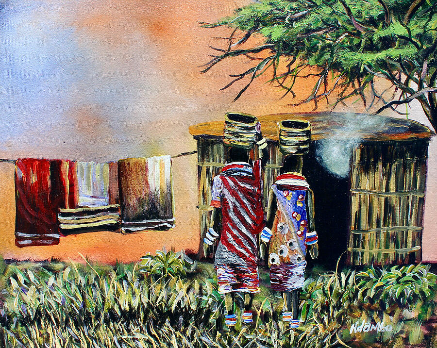 N-232 Painting by John Ndambo N-232 Painting by John Ndambo