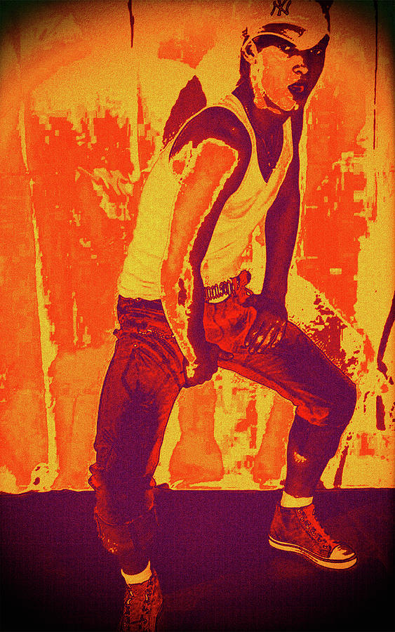 Bad Boy Orange Digital Art by John Waiblinger