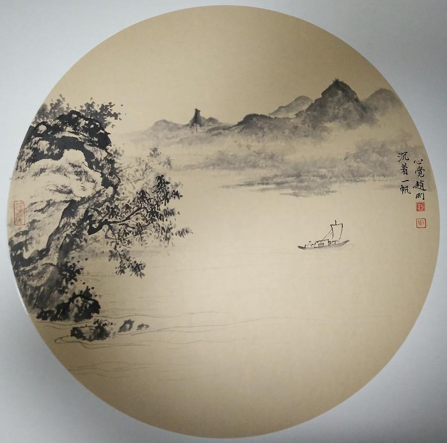 N0.4 Equanimity sailing Painting by Gang Zhao N0.4 Equanimity sailing Painting by Gang Zhao