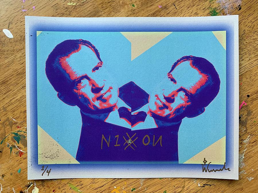 N1x0N  twins  1 of 4 Limited Edition Mixed Media by Wunderle