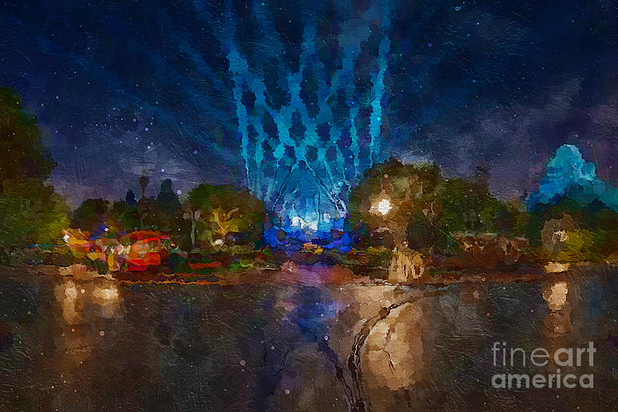 N2013 Usa Parks Disneyland Roads Hdr California Anaheim Design Night