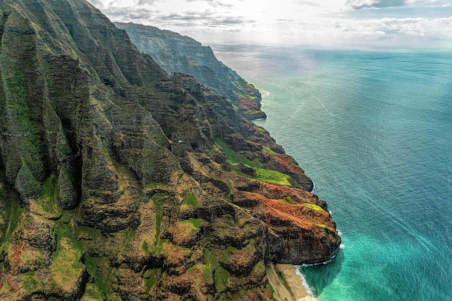 Na Pali Coast in the Mist Photograph by Betty Eich