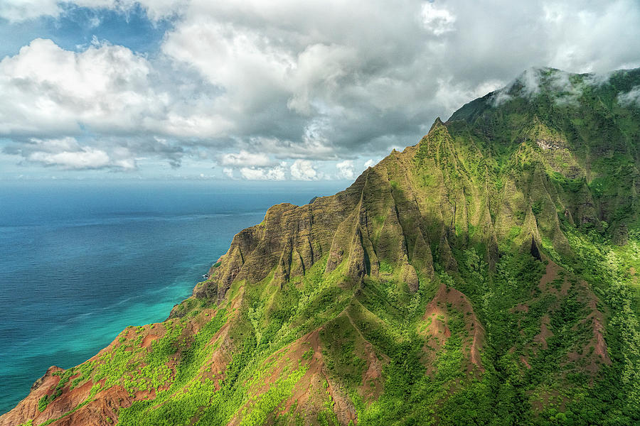 Na Pali Touches the Sky Photograph by Betty Eich