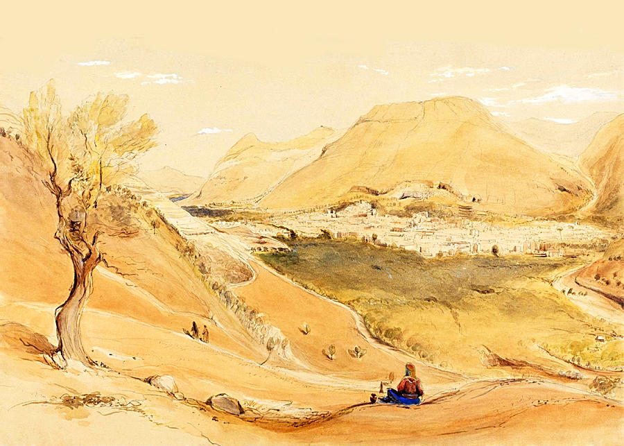 Nablus in 1841 Photograph by Munir Alawi