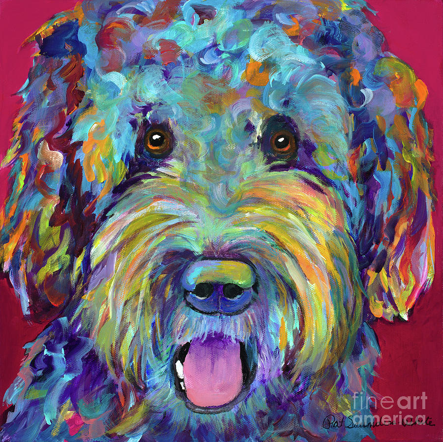 Dog Painting - Nadia by Pat Saunders-White