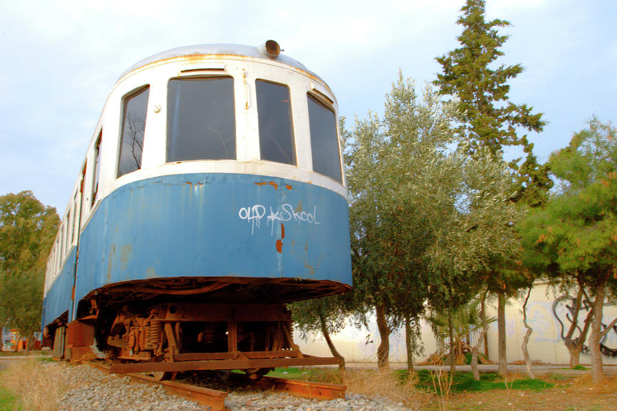 Nafplio Abandoned Train Photograph by Deborah Smolinske