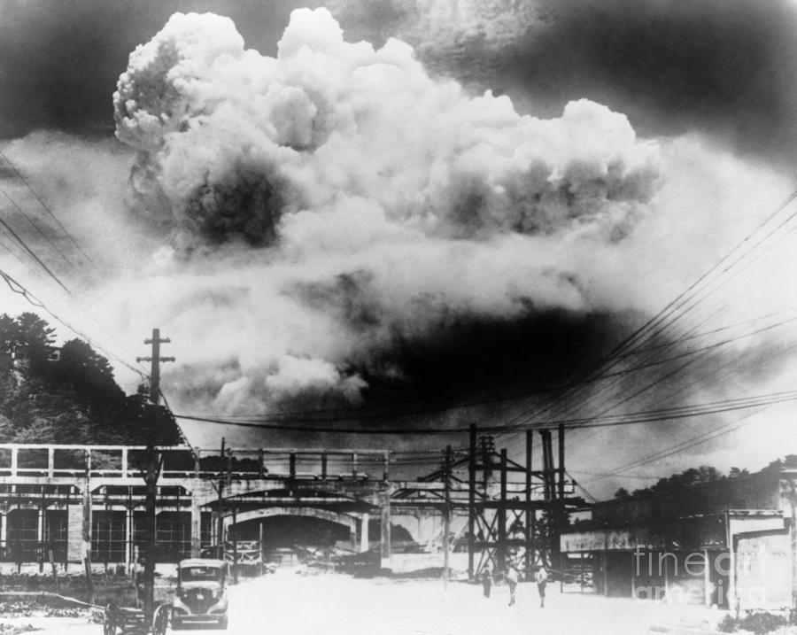 Nagasaki Atomic Bomb Explosion, 1945 Photograph by Hiromichi Matsuda Nagasaki Atomic Bomb Explosion, 1945 Photograph by Hiromichi Matsuda