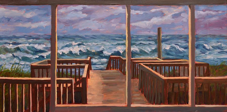 Nags Head Seaside View Painting by David Dorrell
